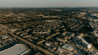 Aerial view of a neighborhood in Houston, where you can buy a house with a bridge loan