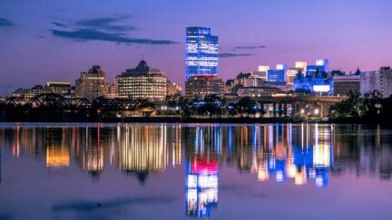 An image showing the city skyline of Albany, where homeowners have the option of selling their house to a we buy houses company