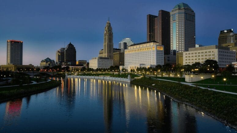 An image of an Ohio city skyline where you have the option of selling your house to a we buy houses company