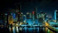 An image of the Miami skyline which can represent the cost of living in Miami