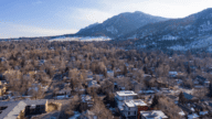 Aerial view of Boulder, where homeowners can choose to sell their home to a we buy houses company