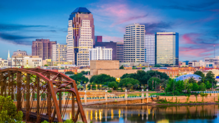 Aerial view of Shreveport, where you can sell to a we buy houses company