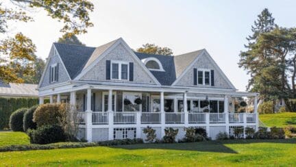 Image of White Single Family House