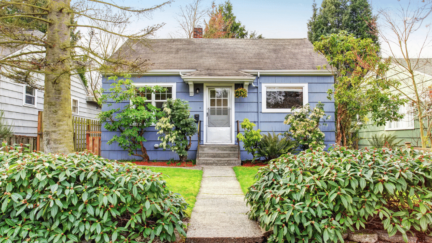 An image of a home that can represent paperwork for selling a house by owner