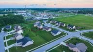 A view of houses in Indiana where you can have a home appraisal for a cost.