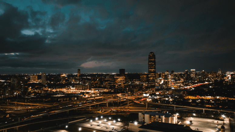 Aerial view in Houston, where hard money lenders can be used