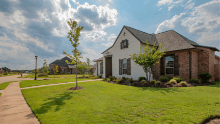 An image of a house in Sterling Heights, where houses are sold to We Buy Houses companies.