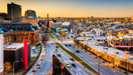 Skyline image of Baltimore, where home sellers can learn more about home values before selling their Baltimore home