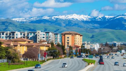 An image of the San Jose skyline, which can represent home values in San Jose