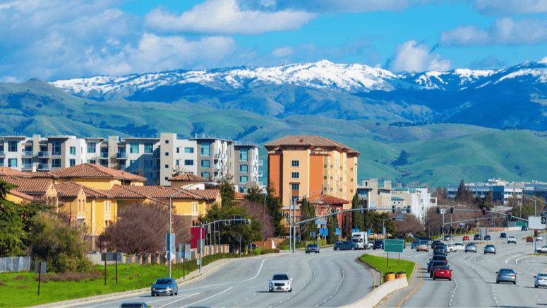 An image of the San Jose skyline, which can represent home values in San Jose