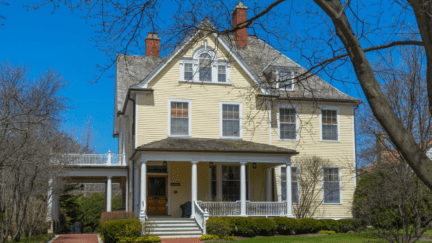 An image of a house in Illinois that is being sold with taxes included