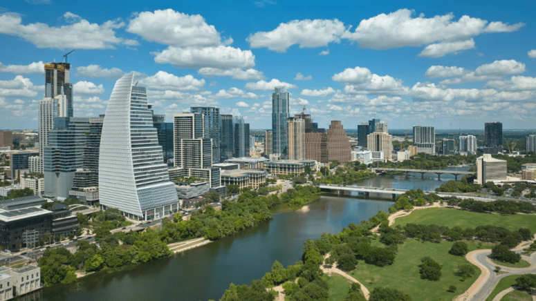 An image of the Austin skyline, where home sellers can learn more about home values in their city