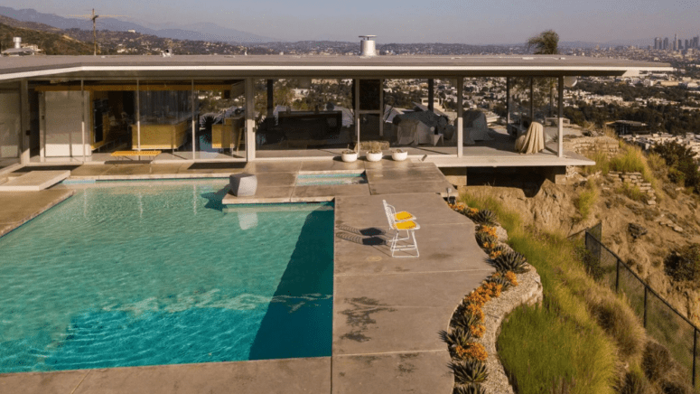 A house with a pool