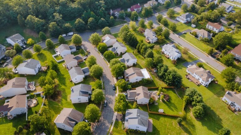 An aerial view of Cleveland, where real estate investors can work with a hard money lender to fund their project