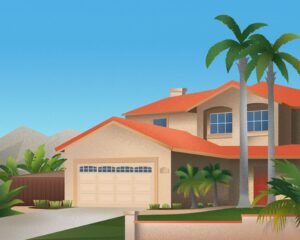 illustration of a single family home