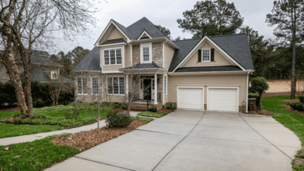 An image of a single family home in West Virginia, where homeowners can choose to work with a we buy houses company