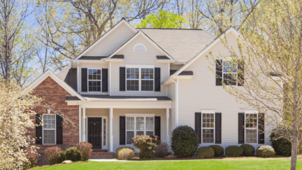 A house in Nicholasville, where homeowners can choose to work with a we buy houses company