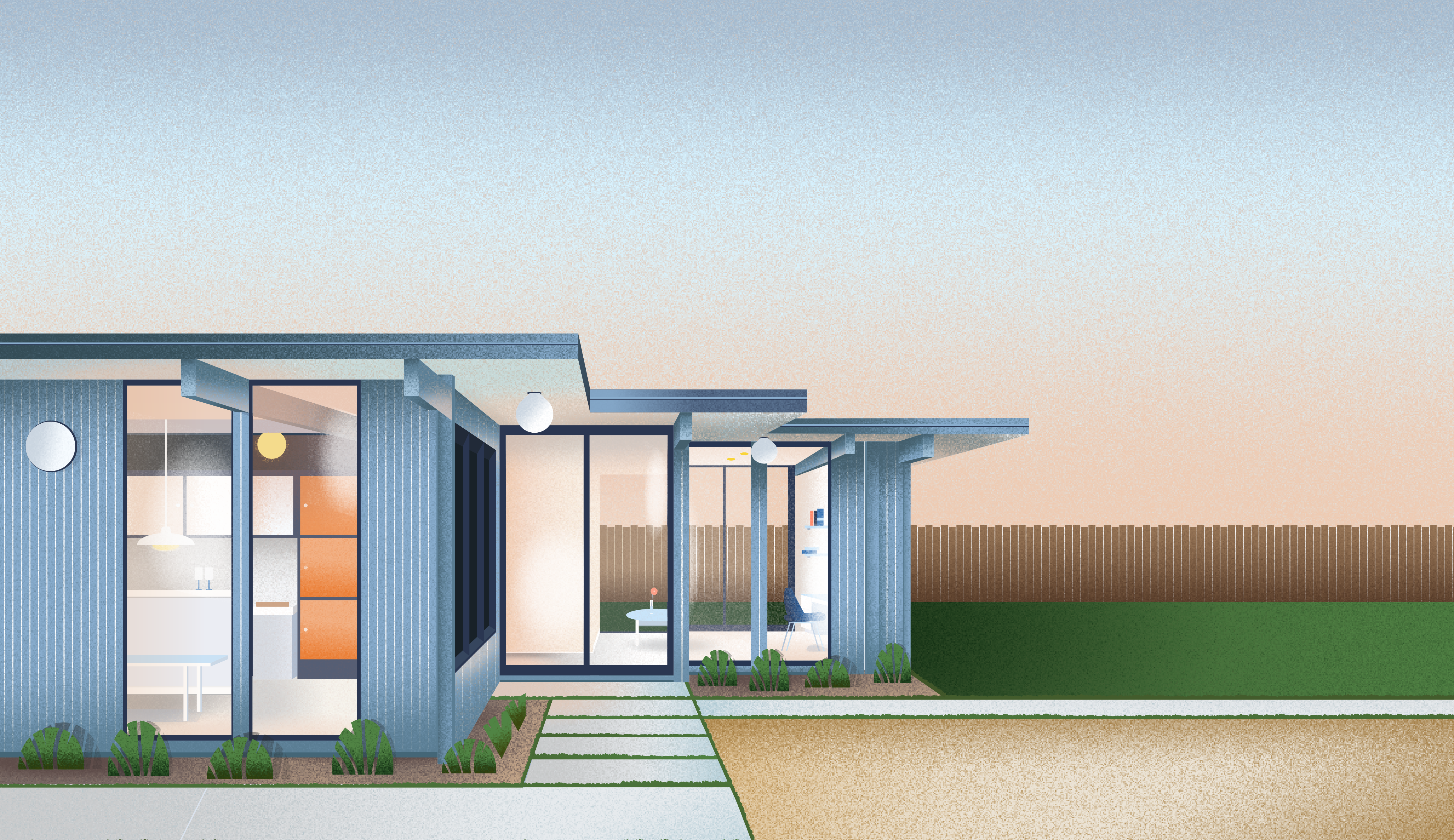 illustration of a single-family home