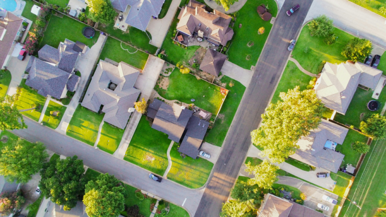 An aerial image of Beaumont which can represent selling a house fast in Beaumont