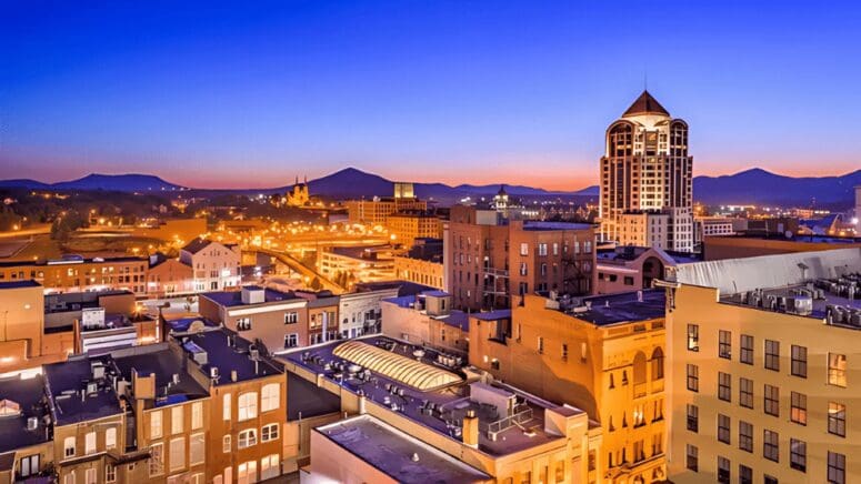 scenic view of Roanoke, VA where homeowners have the option to sell their home to a we buy houses company