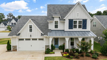 An image of a house owned by someone with a mortgage who is planning to sell.