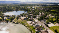 An aerial view of houses that can sell fast in Loveland