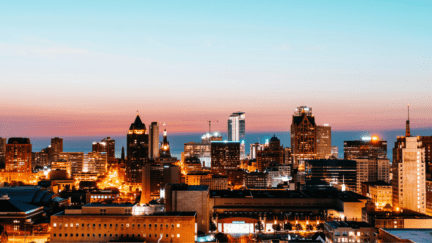 An image of the Racine skyline where home sellers have options to sell their house fast