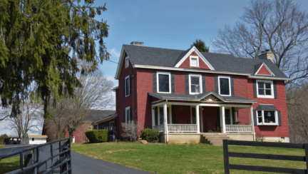 A house that has a mortgage.