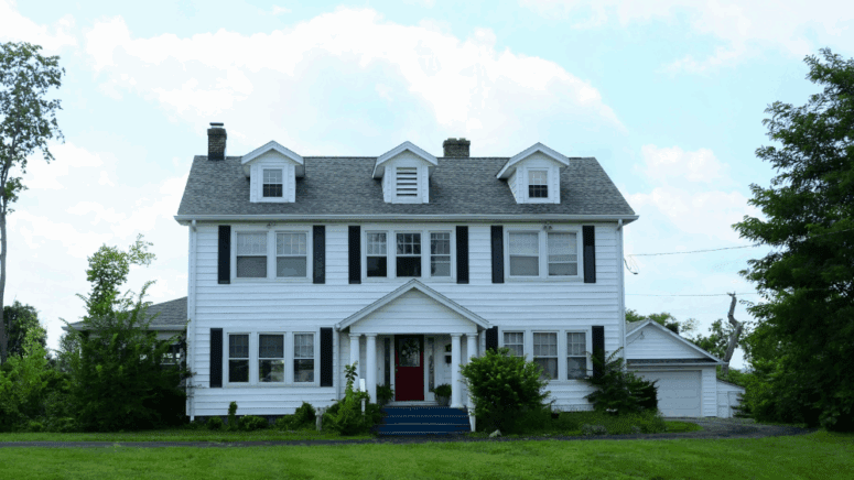 A home going through the closing process