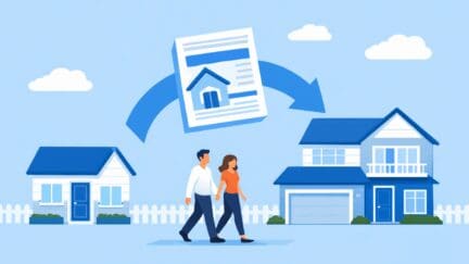 An illustration that represents what a portable mortgage is