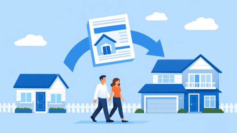 An illustration that represents what a portable mortgage is